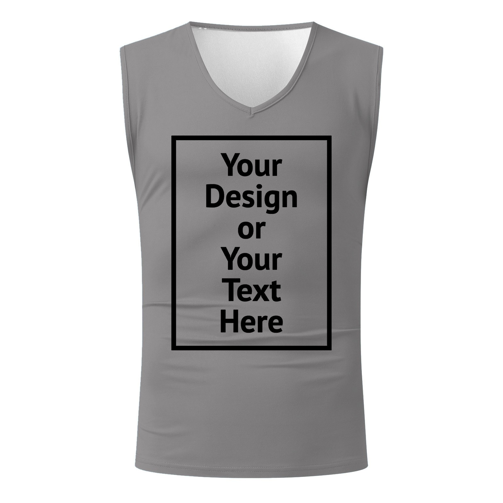 thumbnail image 4 of Camisa sin mangas con cuello en V para hombre - Camiseta deportiva ligera - Ropa informal para gimnasio, fitness y running, 4 of 8